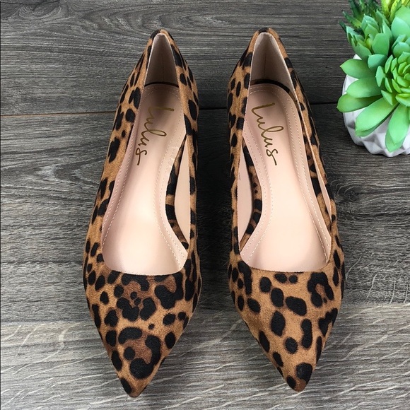Lulus Shoes - Lulu’s Alessia Leopard Pointed Block Heel